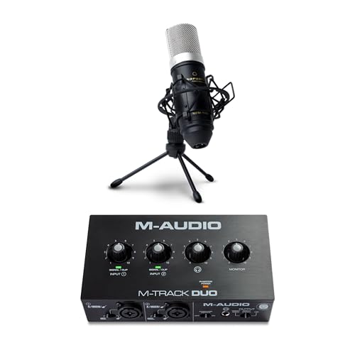 M-Audio M Track Duo ofrece dos preamplificadores, alimentación phantom y compatibilidad universal. Comparativa detallada para creadores latinos.